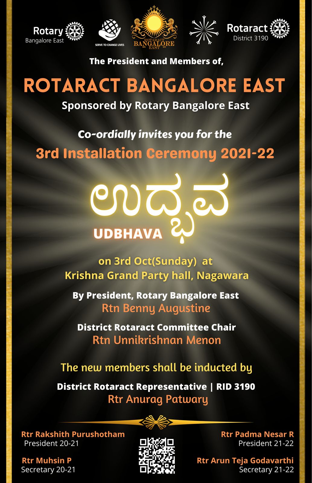 Rotaract Bangalore East Installation